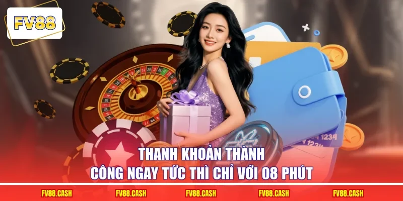 Thanh khoản thành công ngay tức thì chỉ với 08 phút